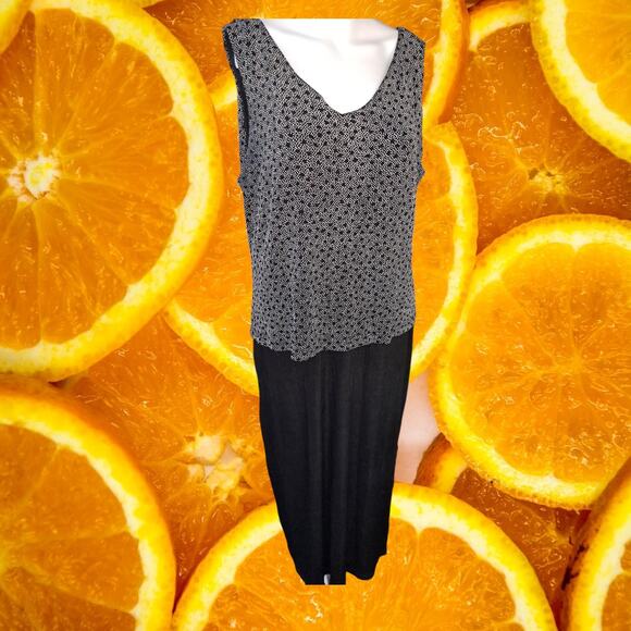 Ronni Nicole By Ouida Black and White 2 Piece Dress and Top Size 16 - Picture 5 of 8